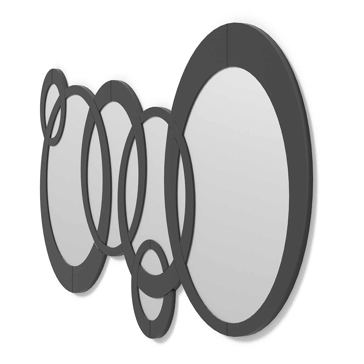 Dekoarte Espejo Decorativo De Pared Circulos Grandes Negros