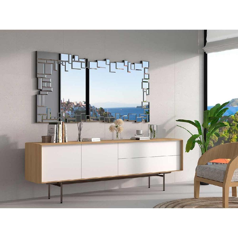 Dekoarte Espejos Combinados Luna Plateada - Diseño Moderno