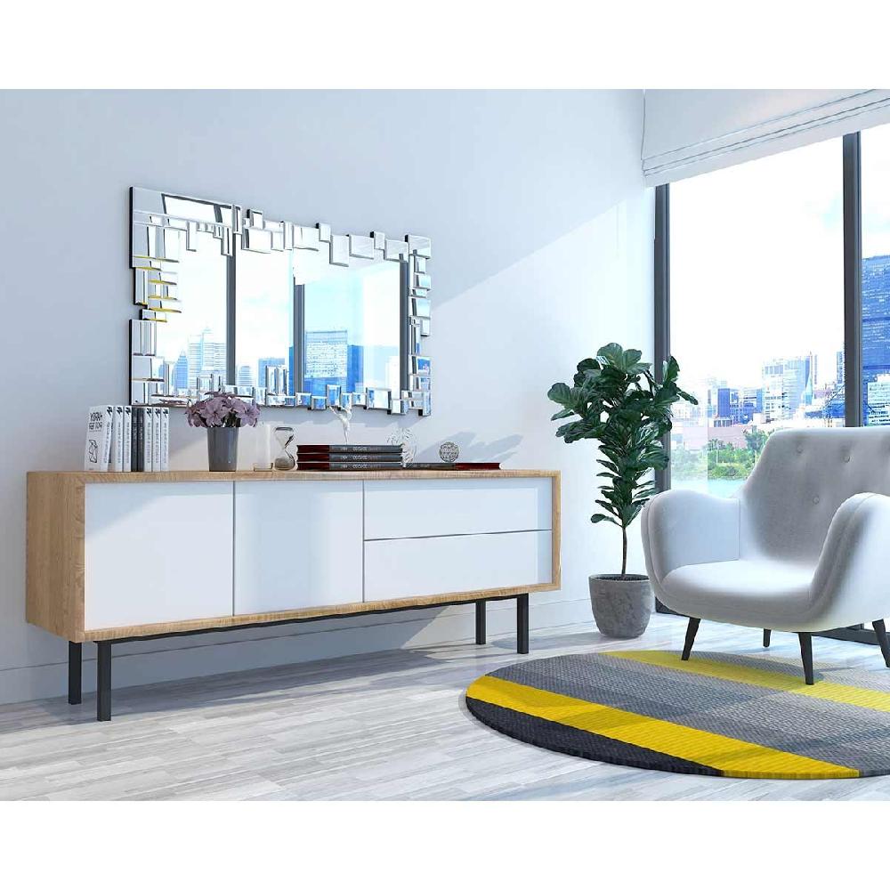 Dekoarte Espejos Combinados Luna Plateada - Estilo Moderno