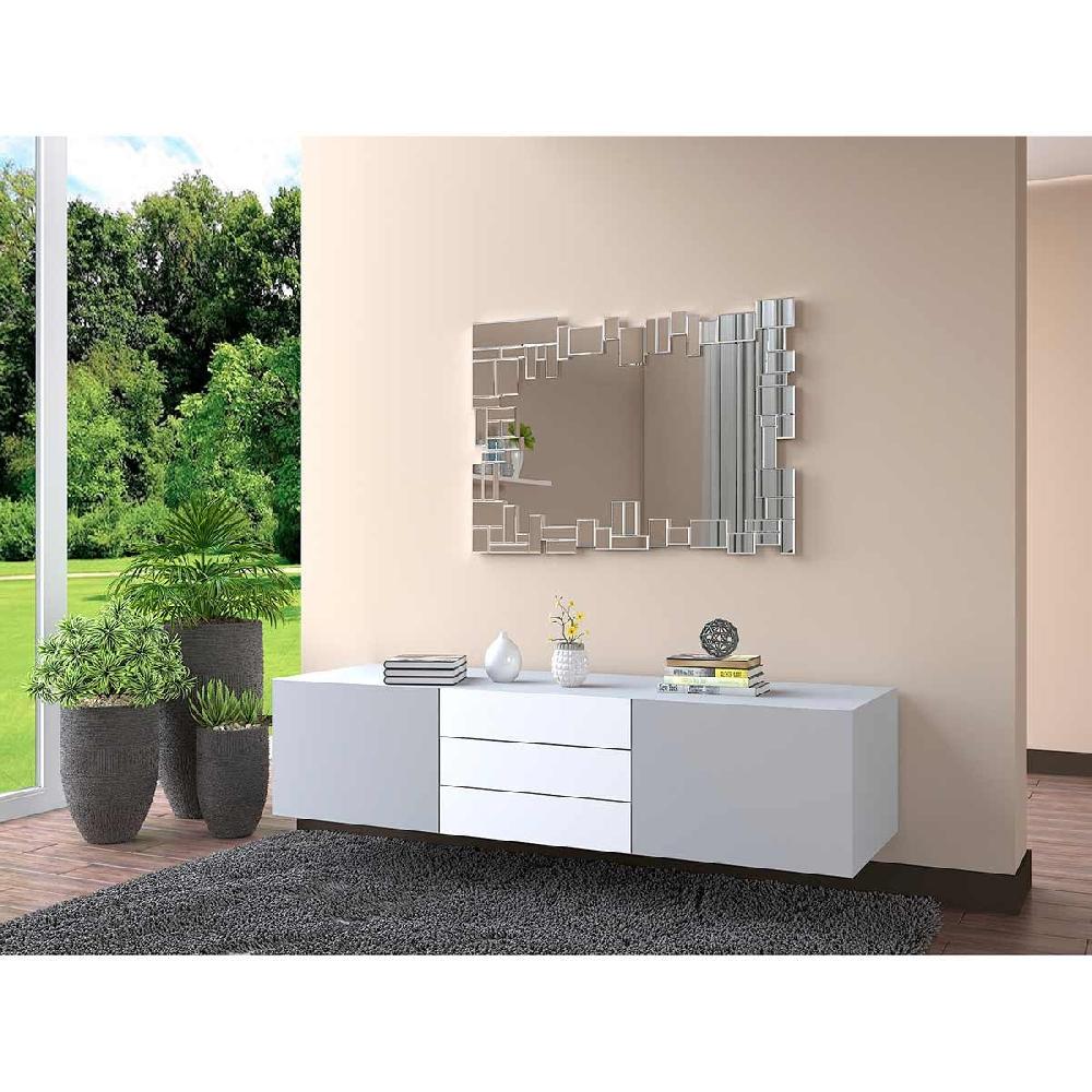 Dekoarte Espejos Modernos Con Luna Plateada - Decoración Elegante