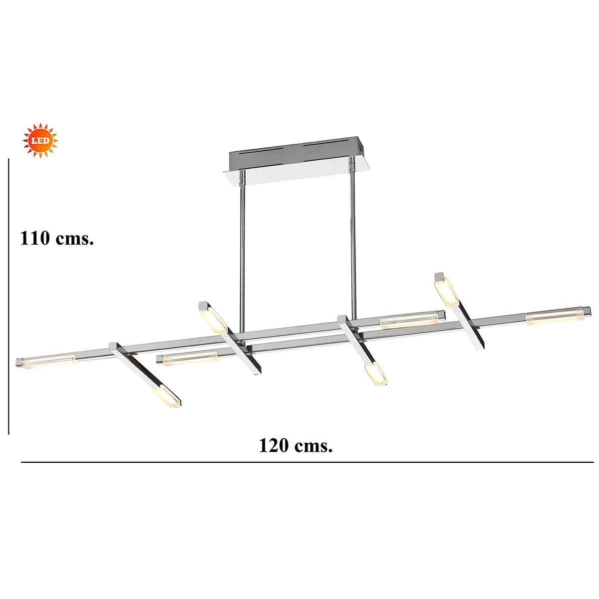 Dekoarte Lámpara Colgante Cristal Estilo Esfera Farol Colores Dorado Y Ambar A+