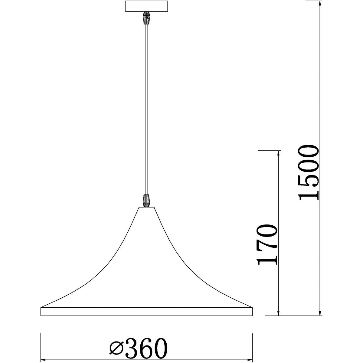 Dekoarte Lámpara Colgante De Techo E-27 Color Negro Y Dorado Luz Cálida A+