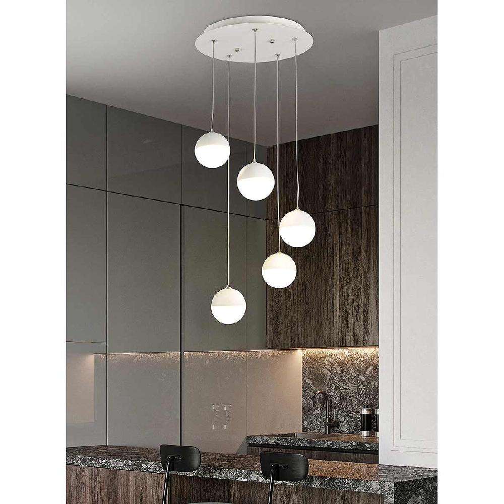 Dekoarte Lámpara Colgante Estilo Caracol Blanca LED 25W