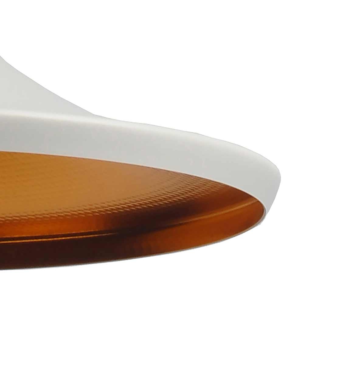 Dekoarte Lámpara Colgante Minimalista Blanco Y Dorado - Estilo Campana