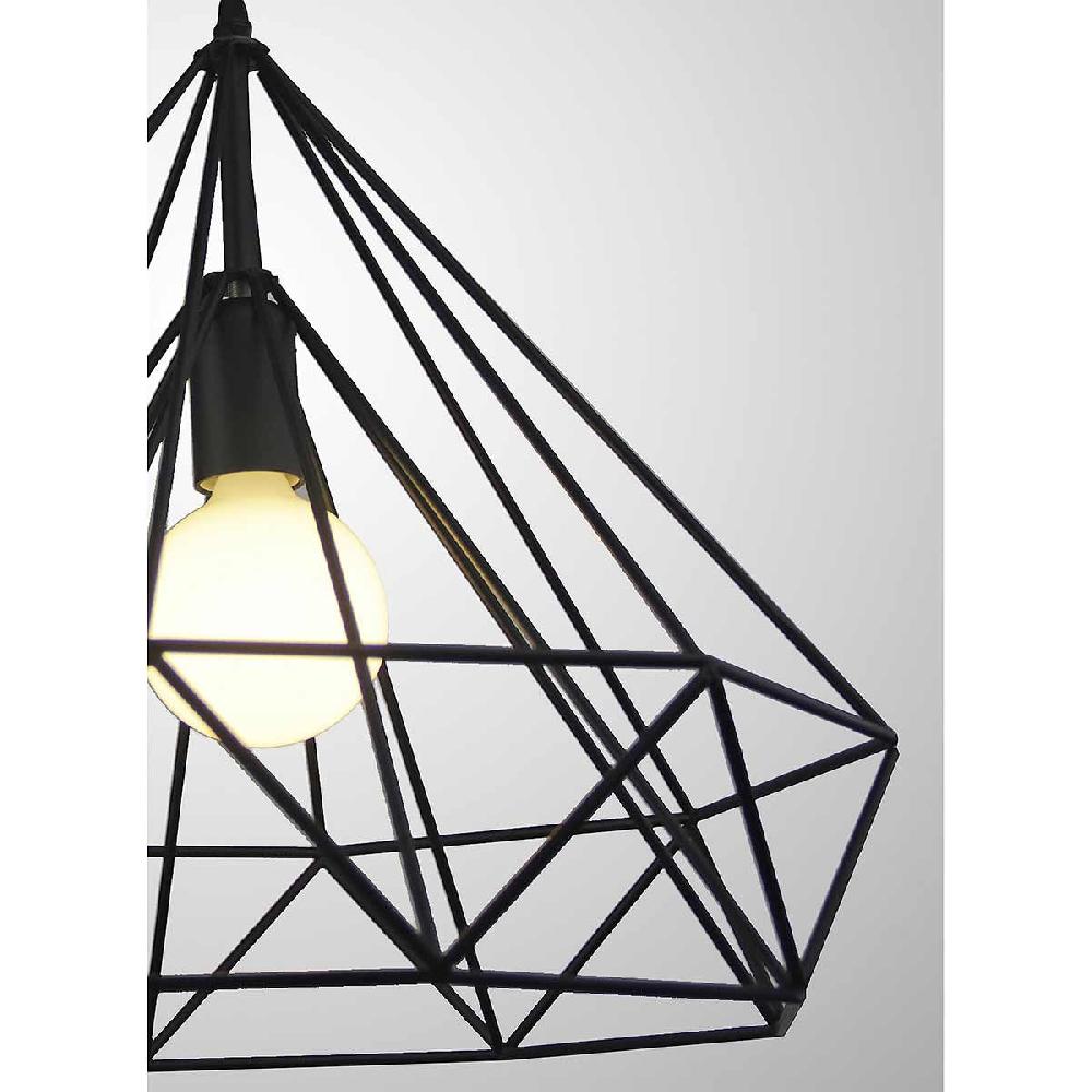 Dekoarte Lámpara Colgante Negra Y Dorada - Estilo Minimalista