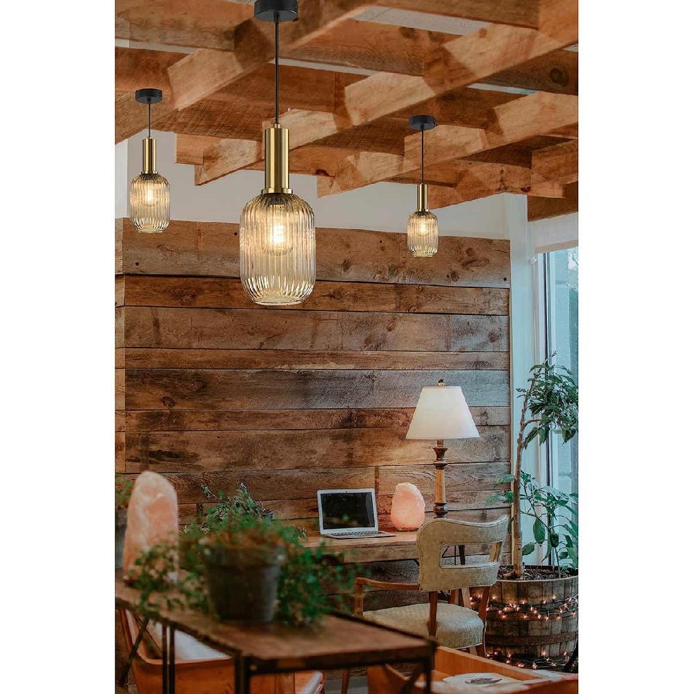 Dekoarte Lámpara Estilo Plafón Moderno Color Negro A+