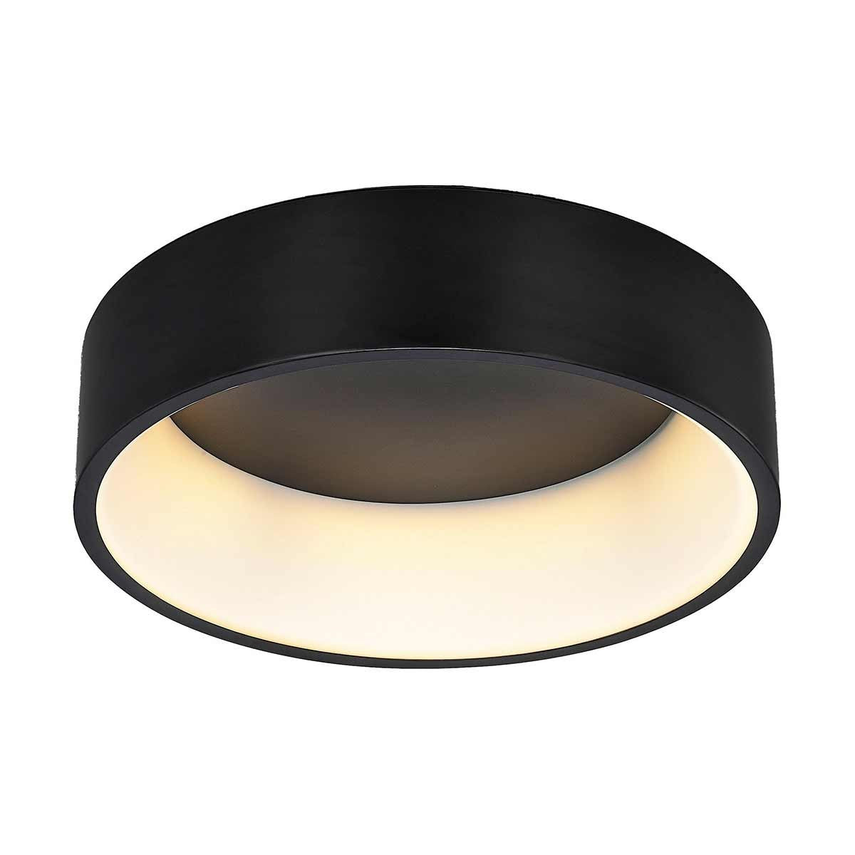 Dekoarte Plafón de Techo LED 32W Color Negro Luz Cálida 3000K A++