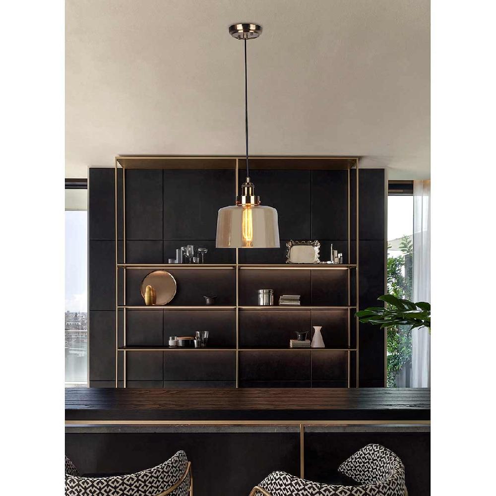 Dekoarte Trío De Lámparas Colgantes Negra Estilo Industrial A+