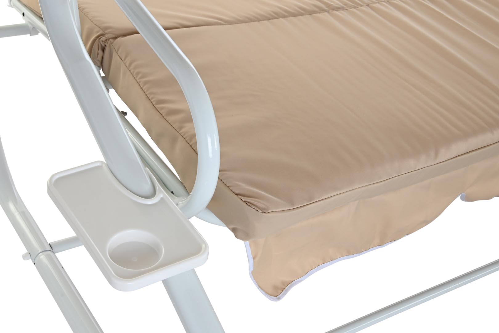 Dekodonia Banco Acero Poliester 210x120x167 Columpio Beige