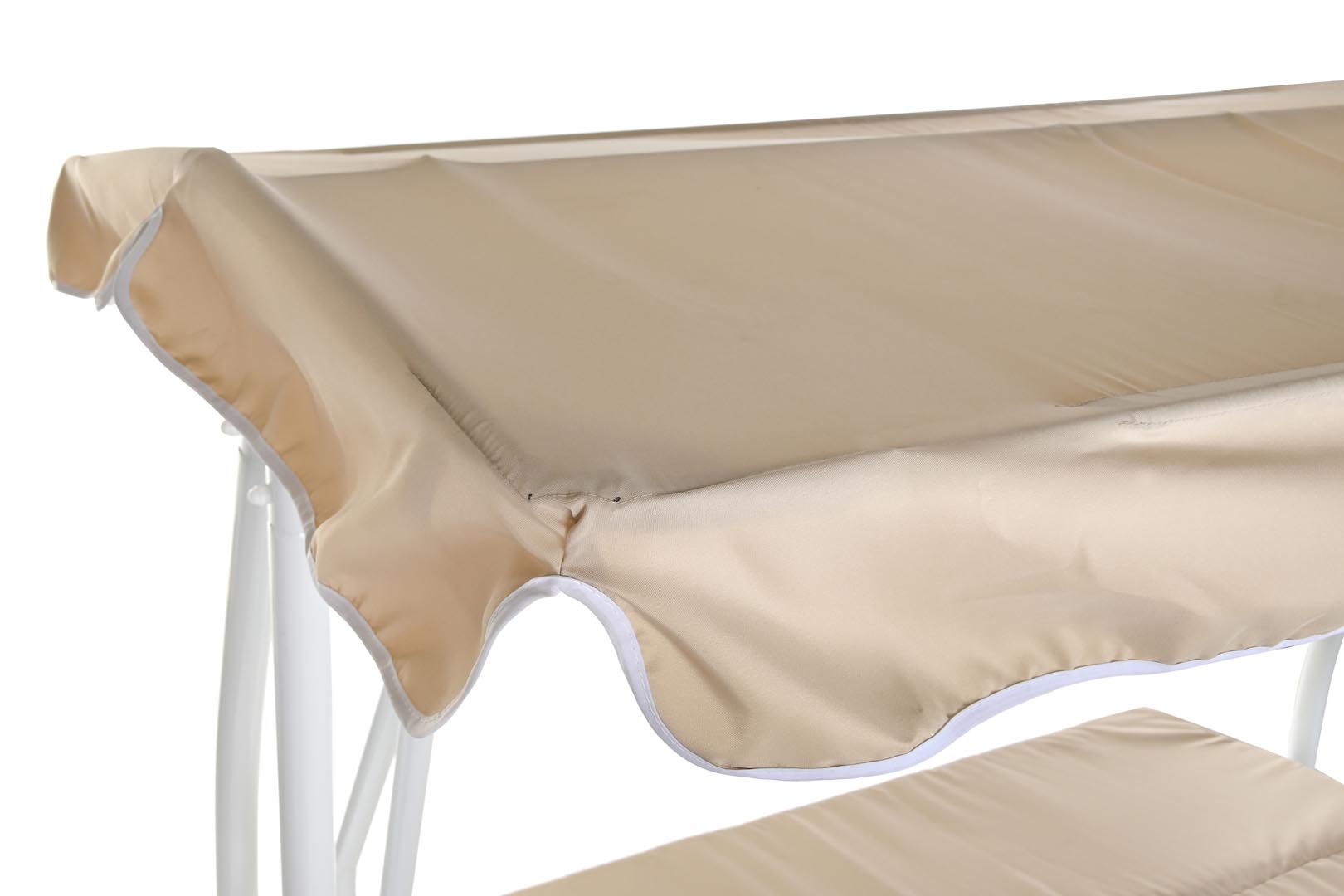 Dekodonia Banco Acero Poliester 210x120x167 Columpio Beige