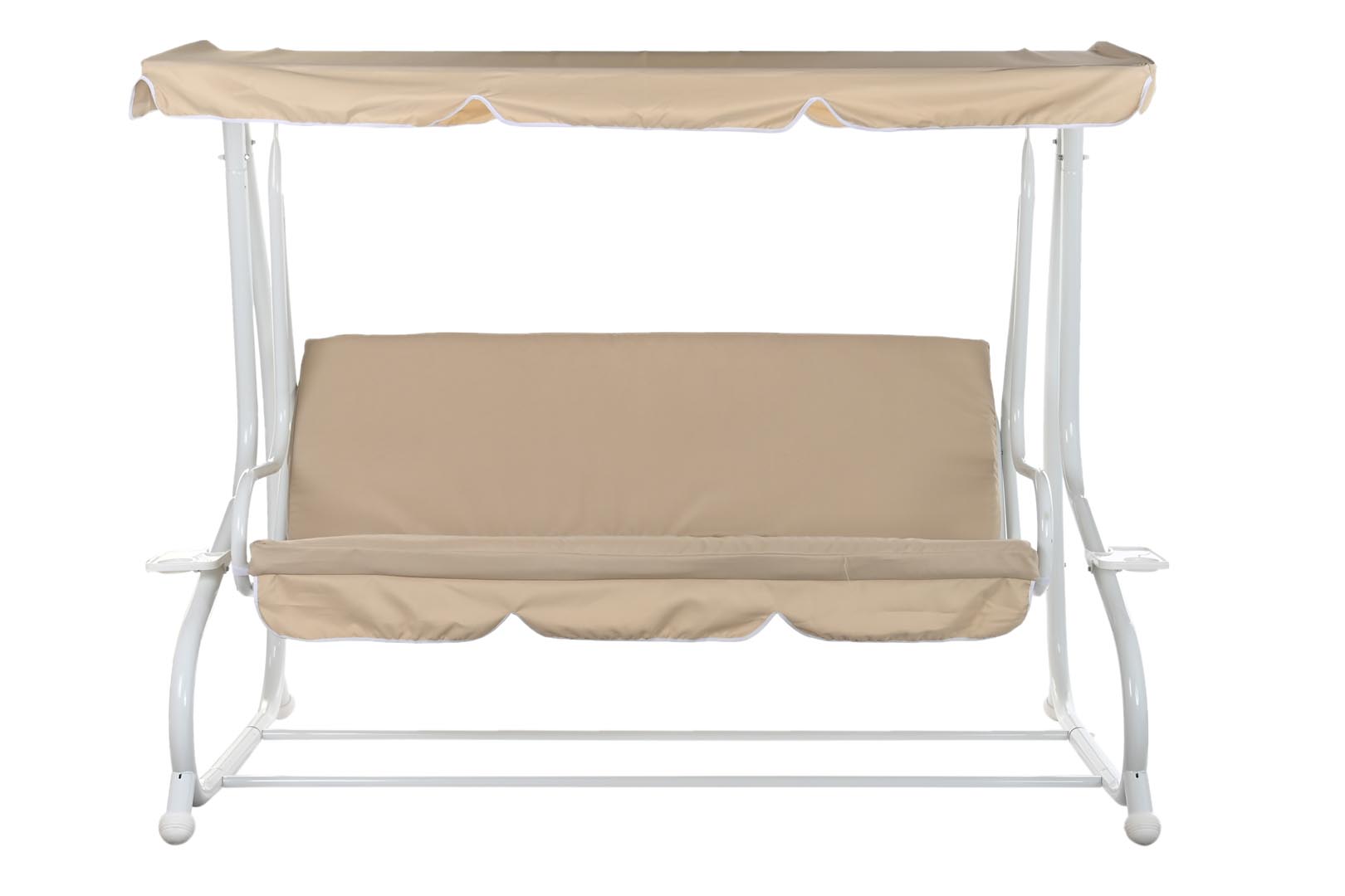 Dekodonia Banco acero poliester 210x120x167 columpio beige