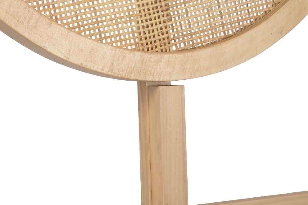 Dekodonia CABECERO CAMA PAULOWNIA RATAN 160X3X130 NATURAL