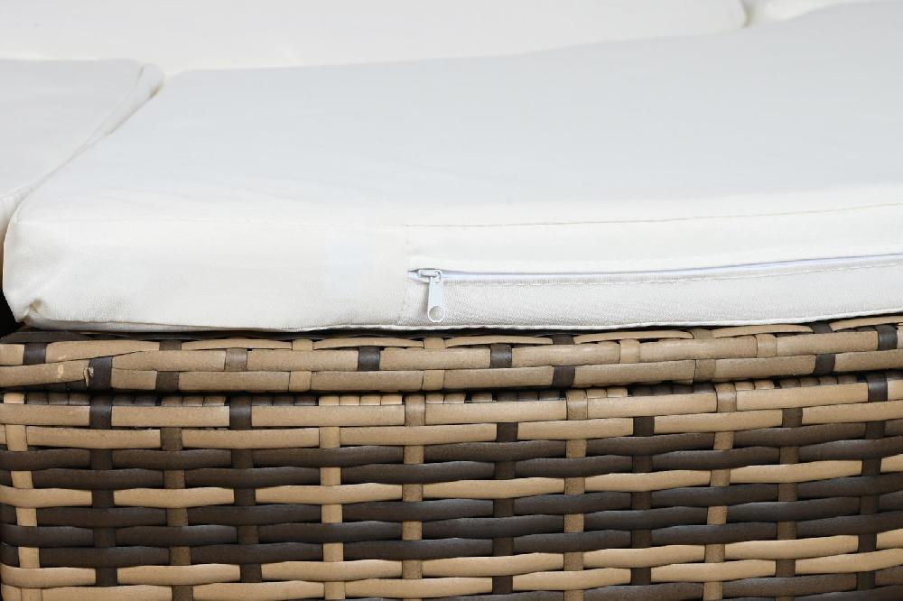 Dekodonia Cama Chill Out Ratán Sintético Cero Blanco