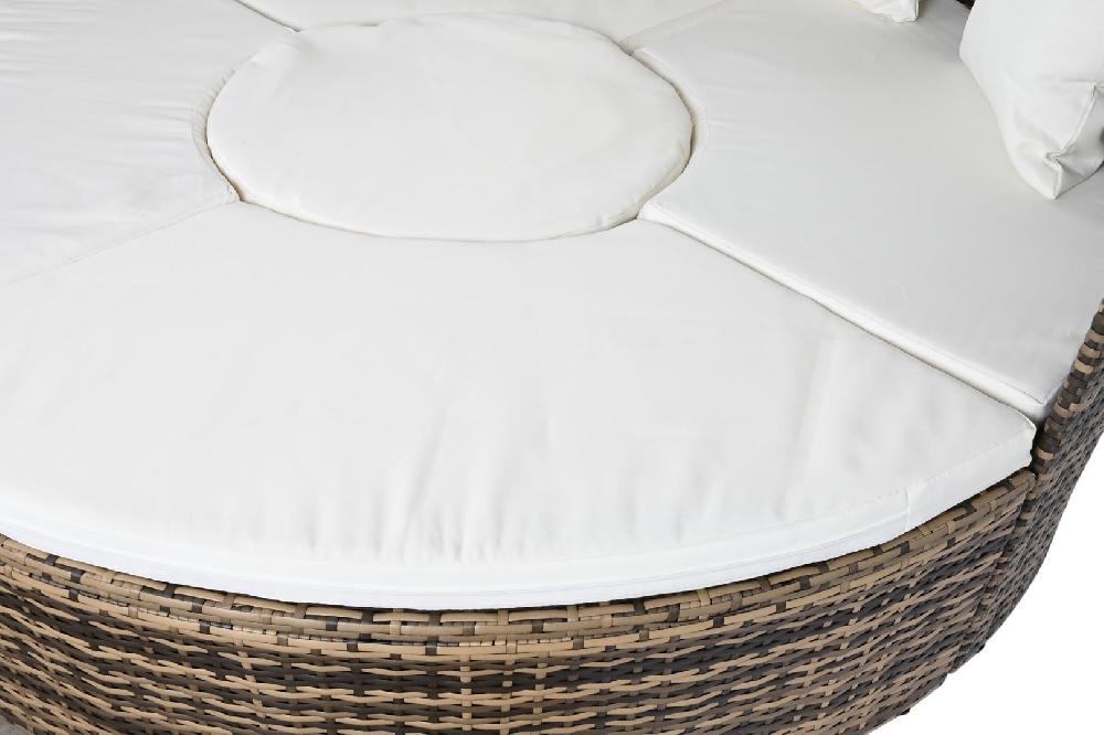 Dekodonia Cama Chill Out Ratán Sintético Cero Blanco
