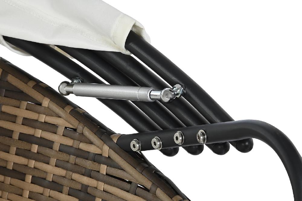 Dekodonia Cama Chill Out Ratán Sintético Cero Blanco