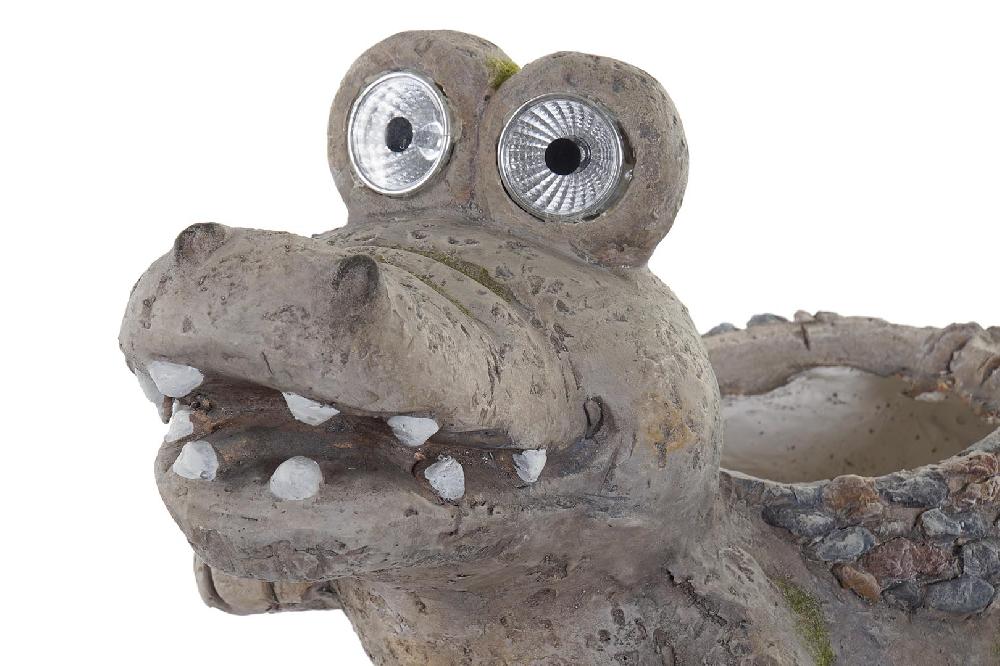 Dekodonia Decoración Luminosa LED Resina Solar Gris