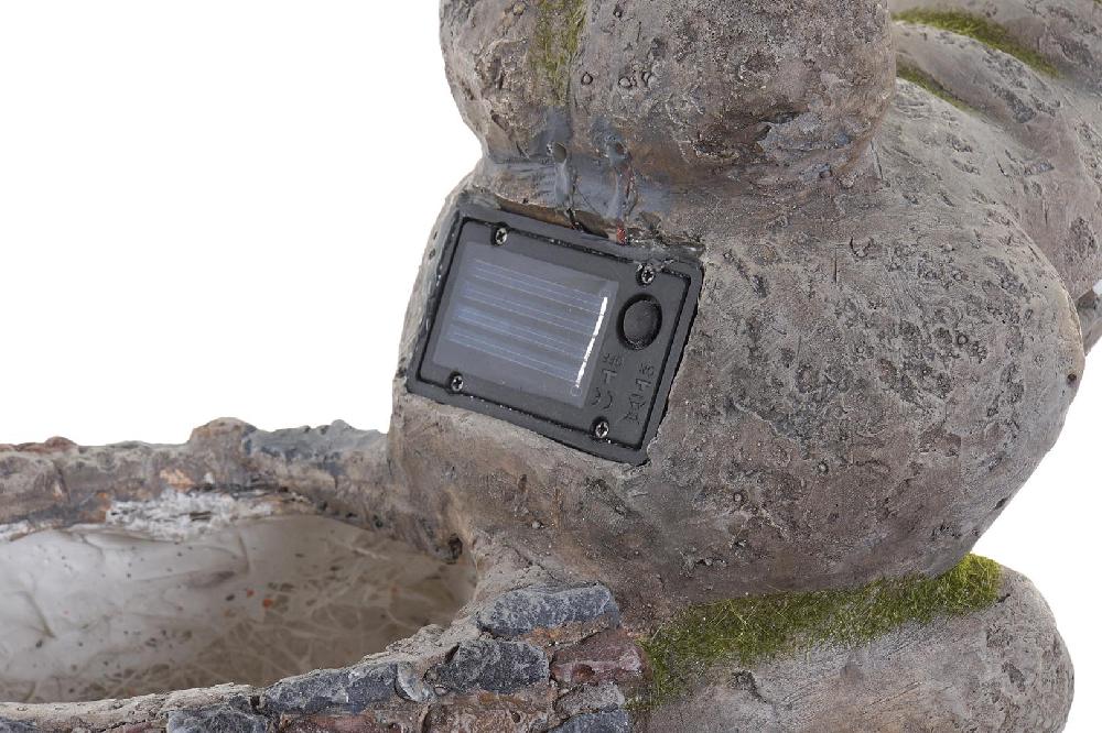 Dekodonia Decoración Luminosa LED Resina Solar Gris