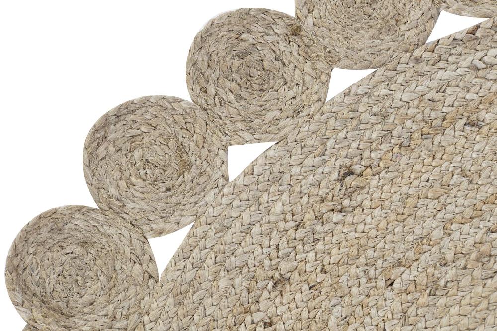 Dekodonia ALFOMBRA YUTE NATURAL REDONDA PEQUEÑA