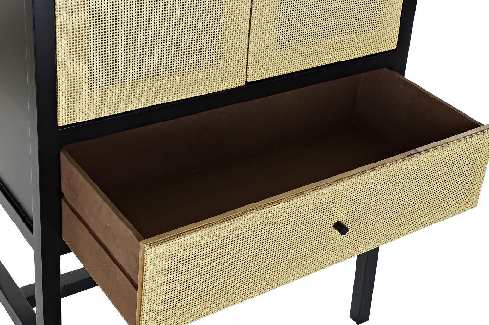 Dekodonia ARMARIO ABETO Y RATÁN NEGRO