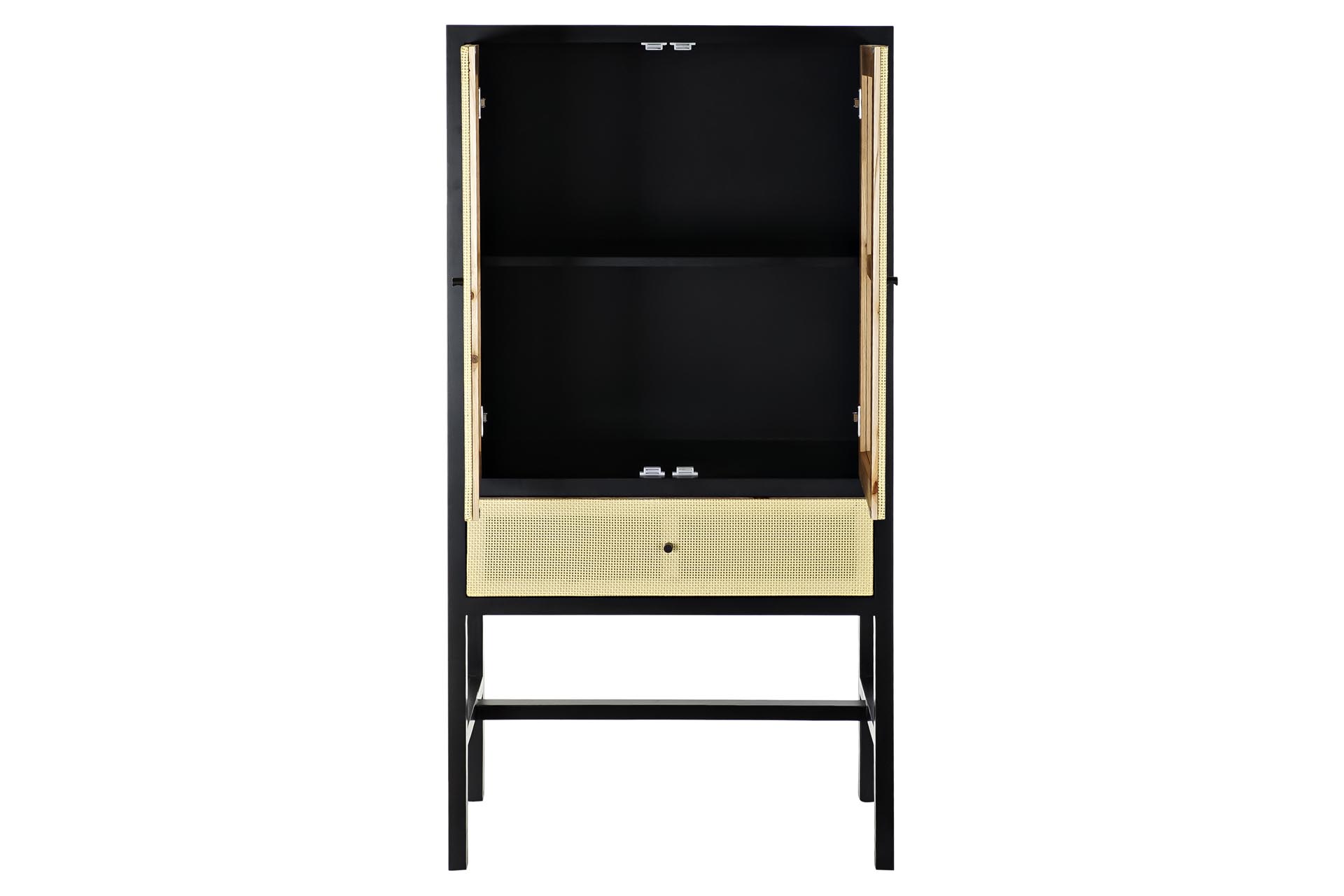 Dekodonia ARMARIO ABETO Y RATÁN NEGRO