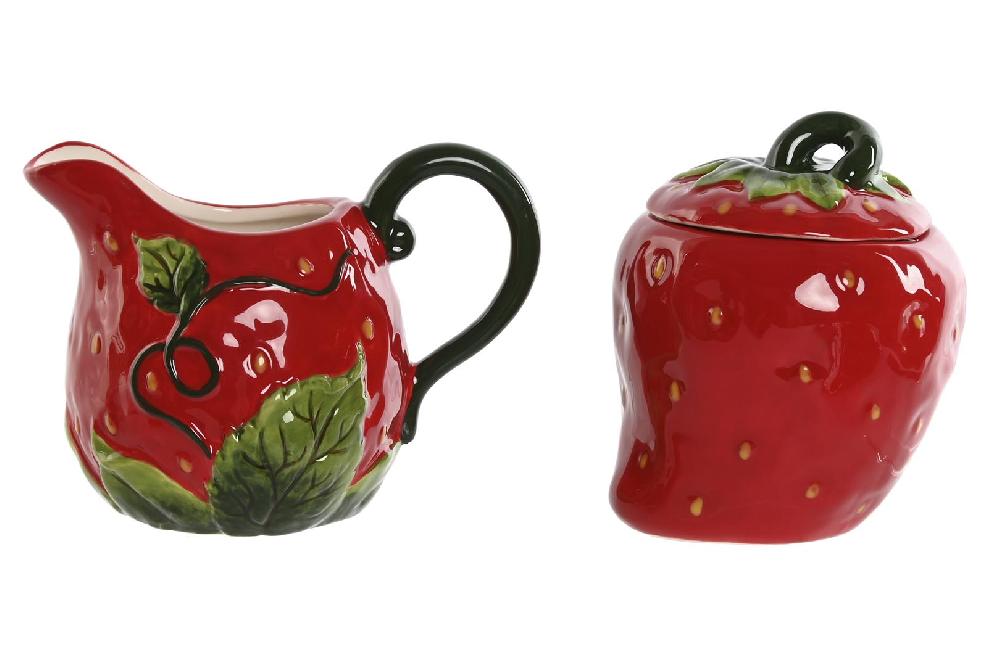 Dekodonia Azucarero y Lechera Gres Fresa Rojo