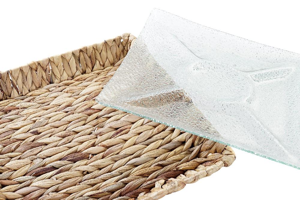 Dekodonia BANDEJA APERITIVO FIBRA Y CRISTAL