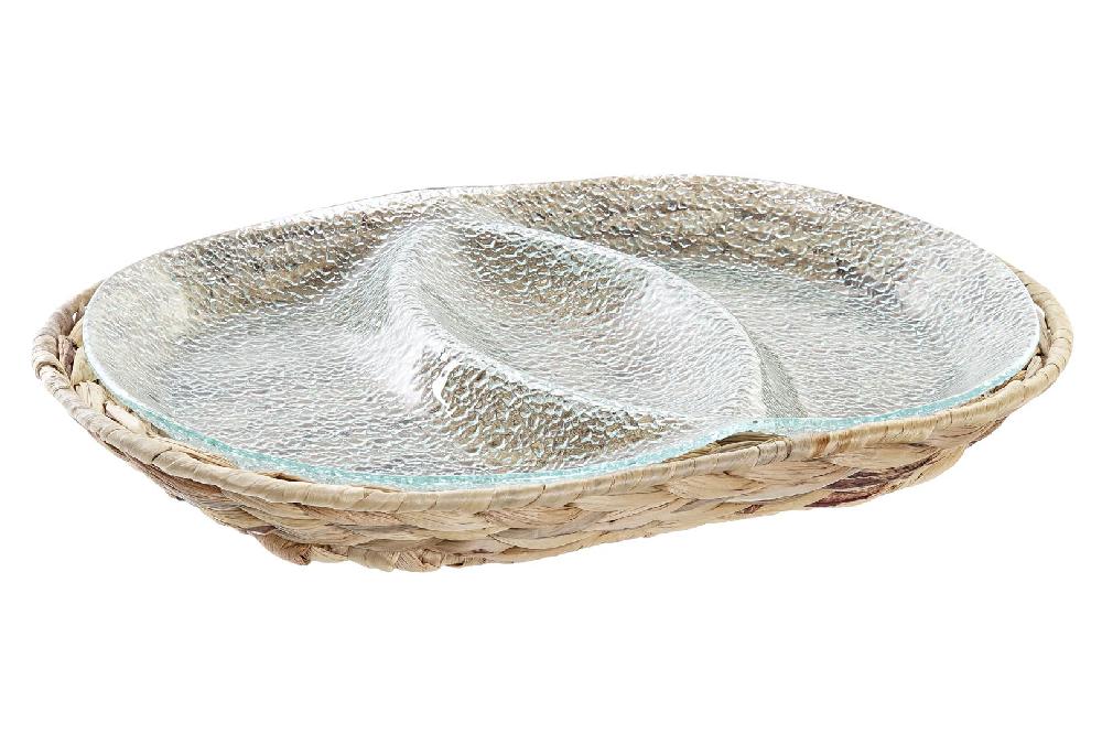 Dekodonia BANDEJA APERITIVO FIBRA Y CRISTAL