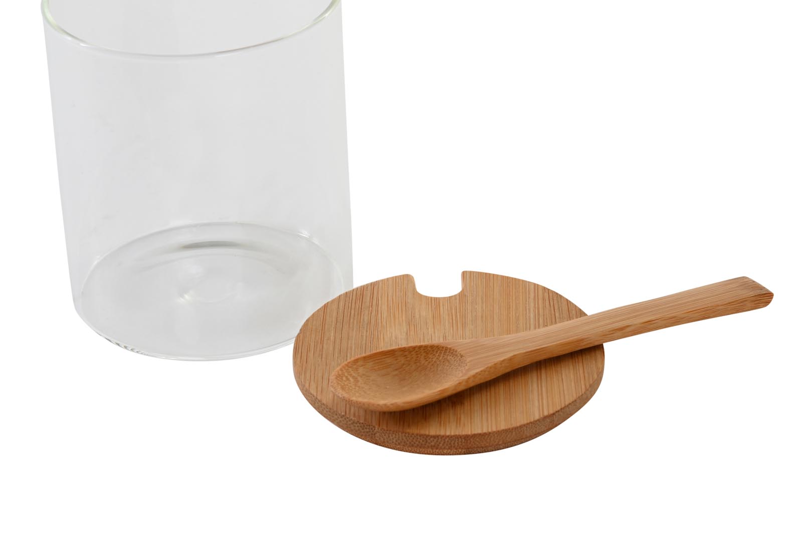 Dekodonia BANDEJA BAMBÚ CON TRES BOTES Y CUCHARAS