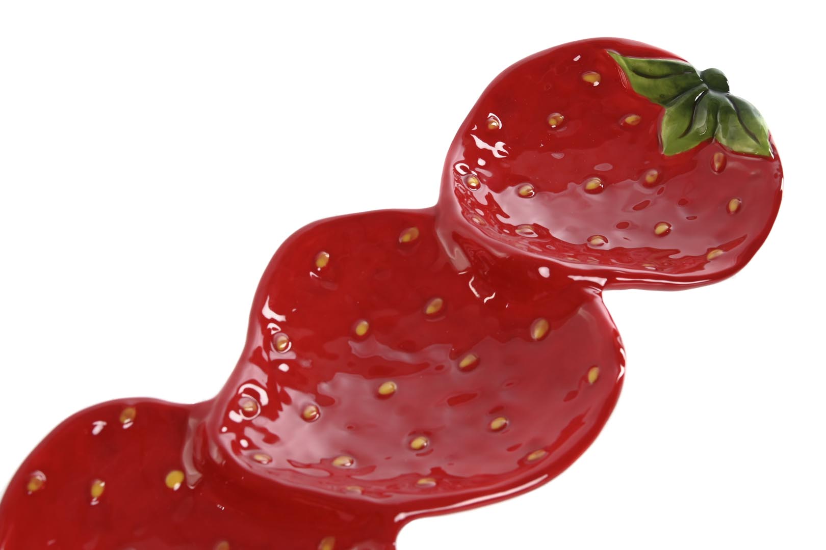 Dekodonia Bandeja Gres Fresas Rojo Grande