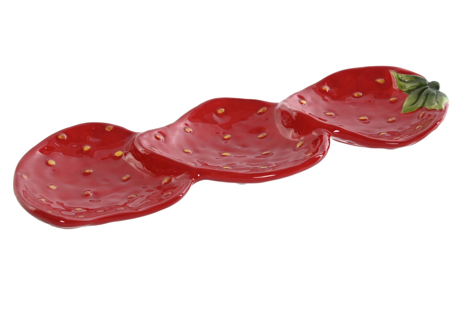 Dekodonia Bandeja Gres Fresas Rojo Grande