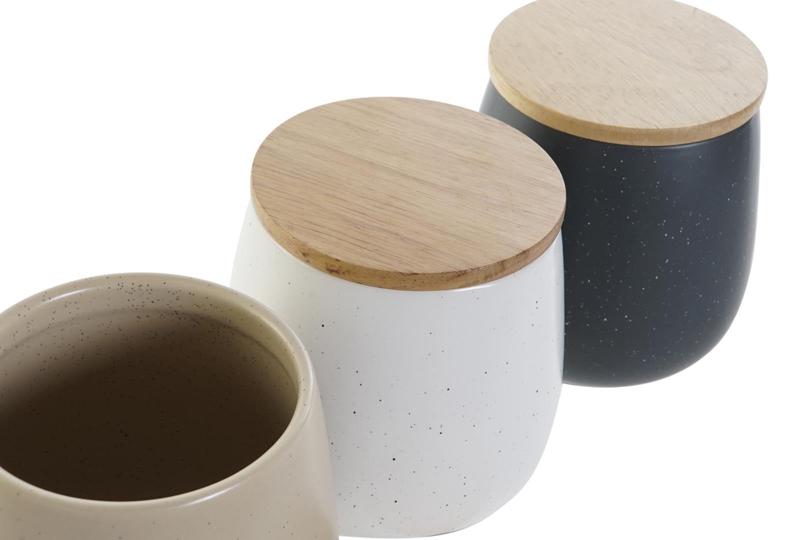 Dekodonia Bote Gres Rubberwood 10x10x13 3 Surt