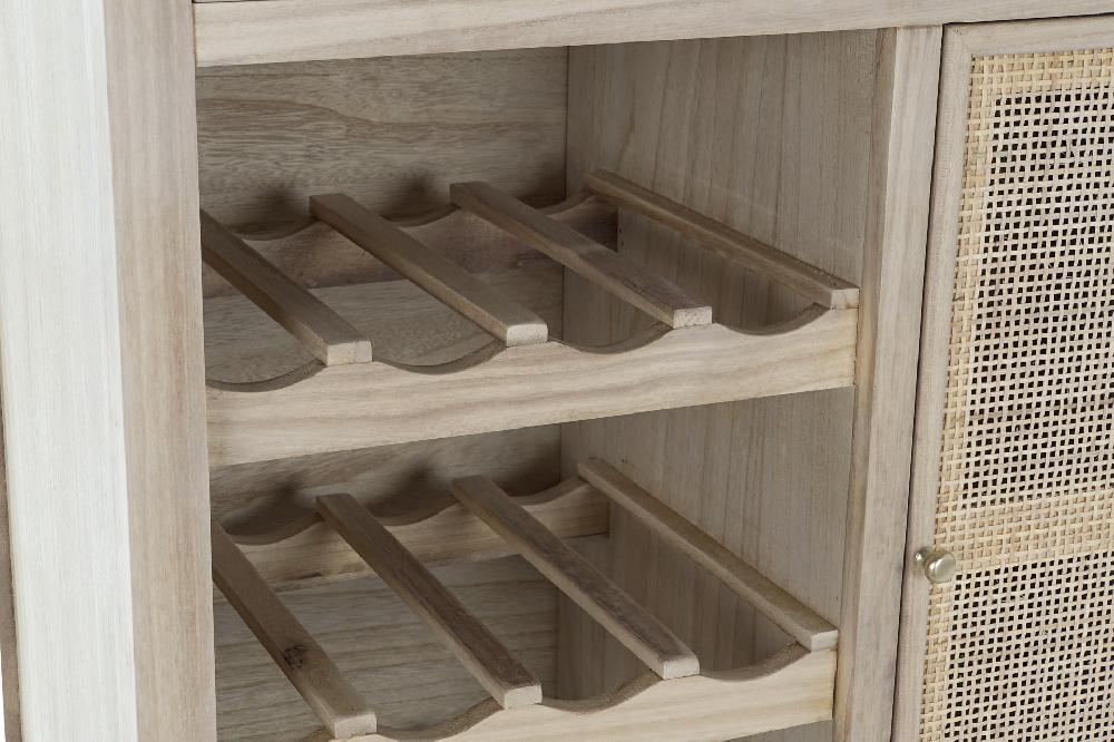 Dekodonia BOTELLERO MADERA Y RATÁN