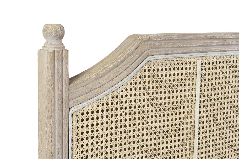 Dekodonia CABECERO CAMA RATÁN Y RUBBERWOOD