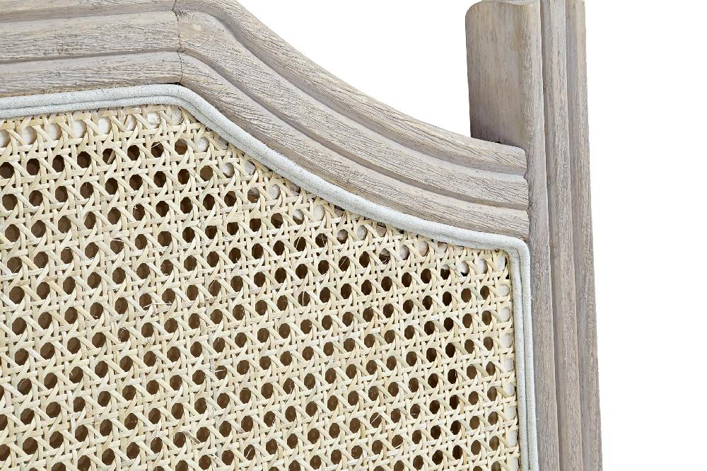 Dekodonia CABECERO CAMA RATÁN Y RUBBERWOOD