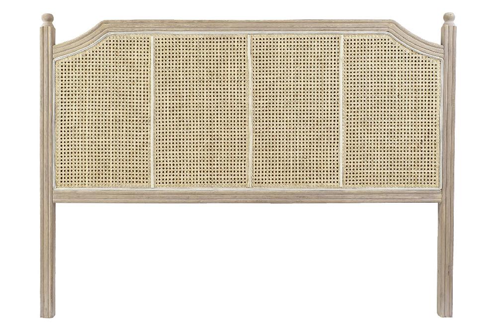 Dekodonia CABECERO CAMA RATÁN Y RUBBERWOOD