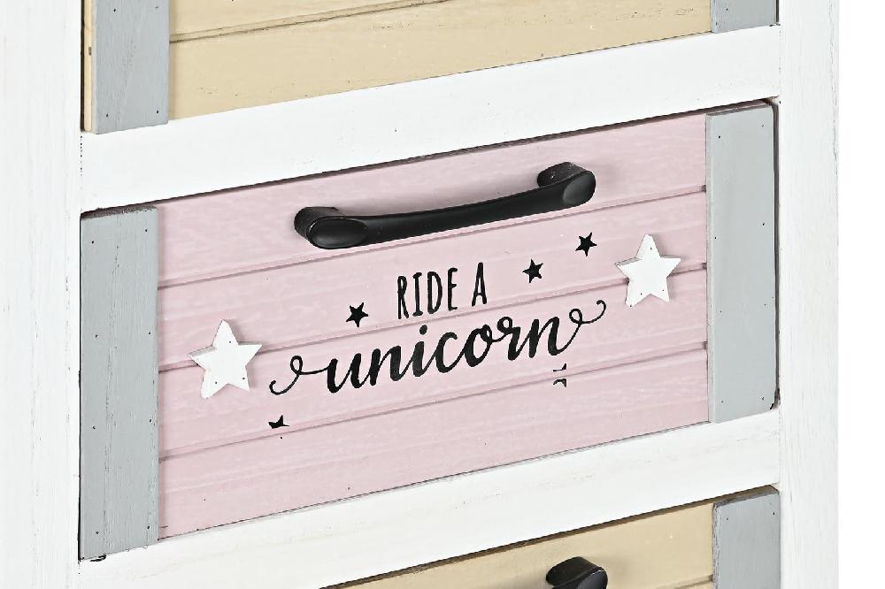 Dekodonia Cajonera Paulownia 4 Cajones Blanco