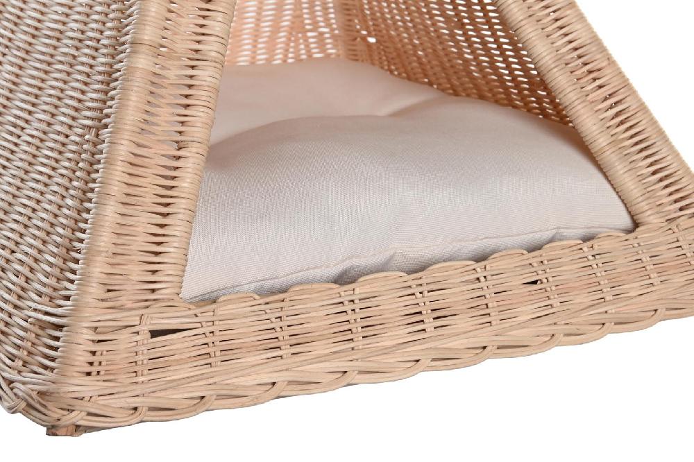 Dekodonia CAMA MASCOTA RATÁN PIRÁMIDE