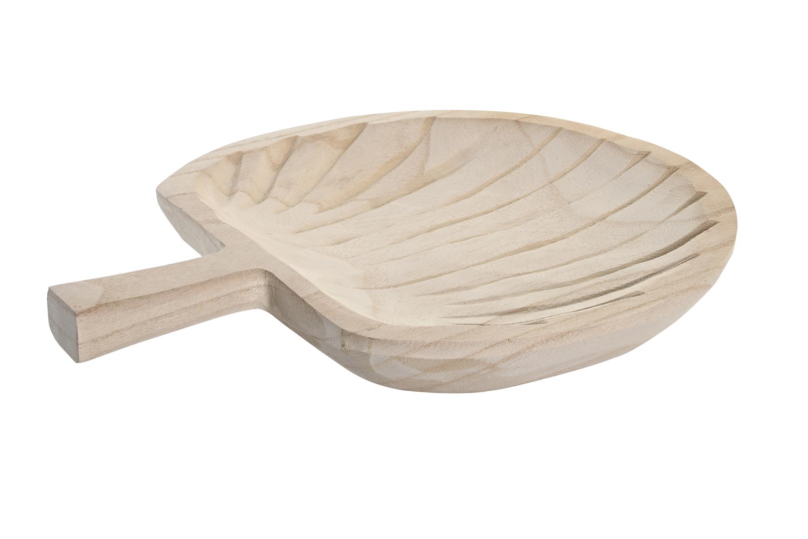 Dekodonia CENTRO MESA MADERA NATURAL HOJA