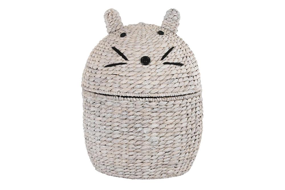 Dekodonia Cesta Ropa Fibra Ratón Blanco