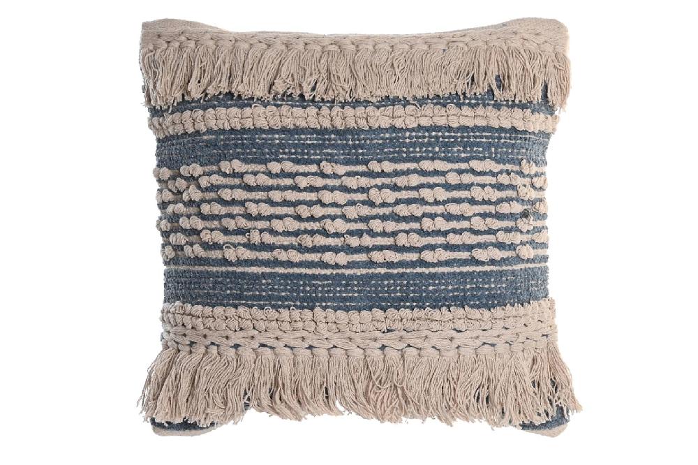 Dekodonia COJÍN ALGODÓN AZUL