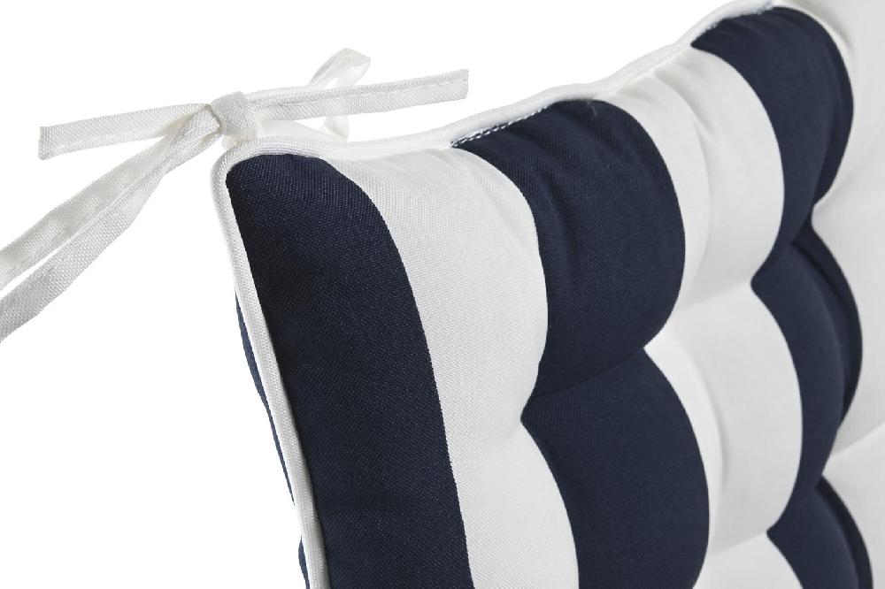 Dekodonia COJÍN ASIENTO TELA RAYAS NEGRO