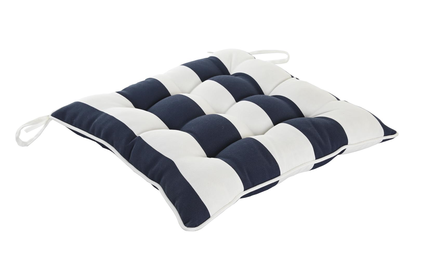 Dekodonia COJÍN ASIENTO TELA RAYAS NEGRO