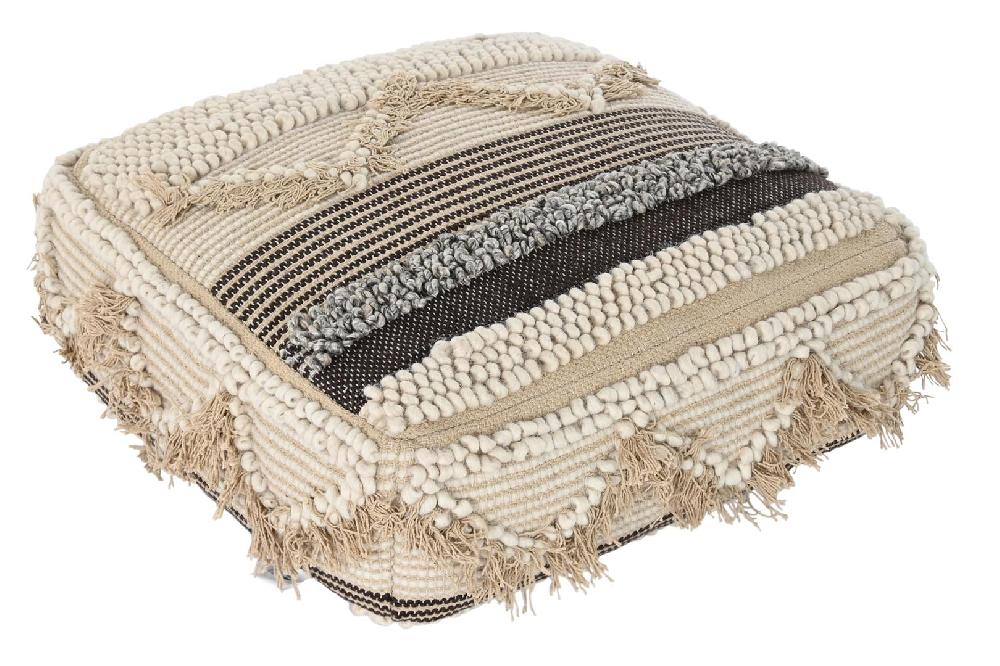 Dekodonia COJÍN SUELO ALGODÓN RAYAS