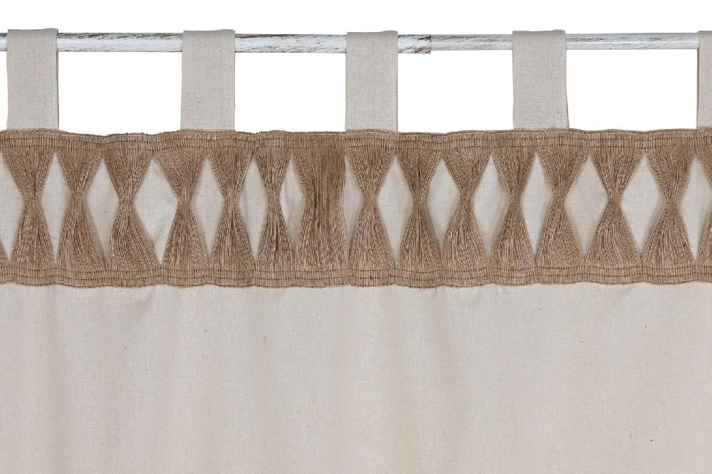 Dekodonia CORTINA ALGODÓN Y TELA