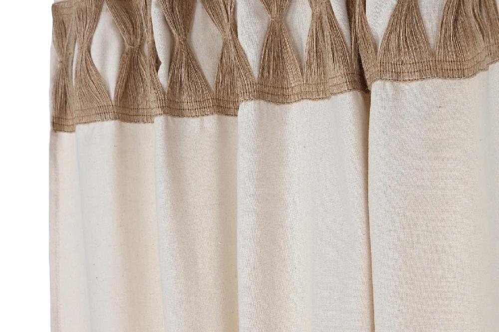 Dekodonia CORTINA ALGODÓN Y TELA