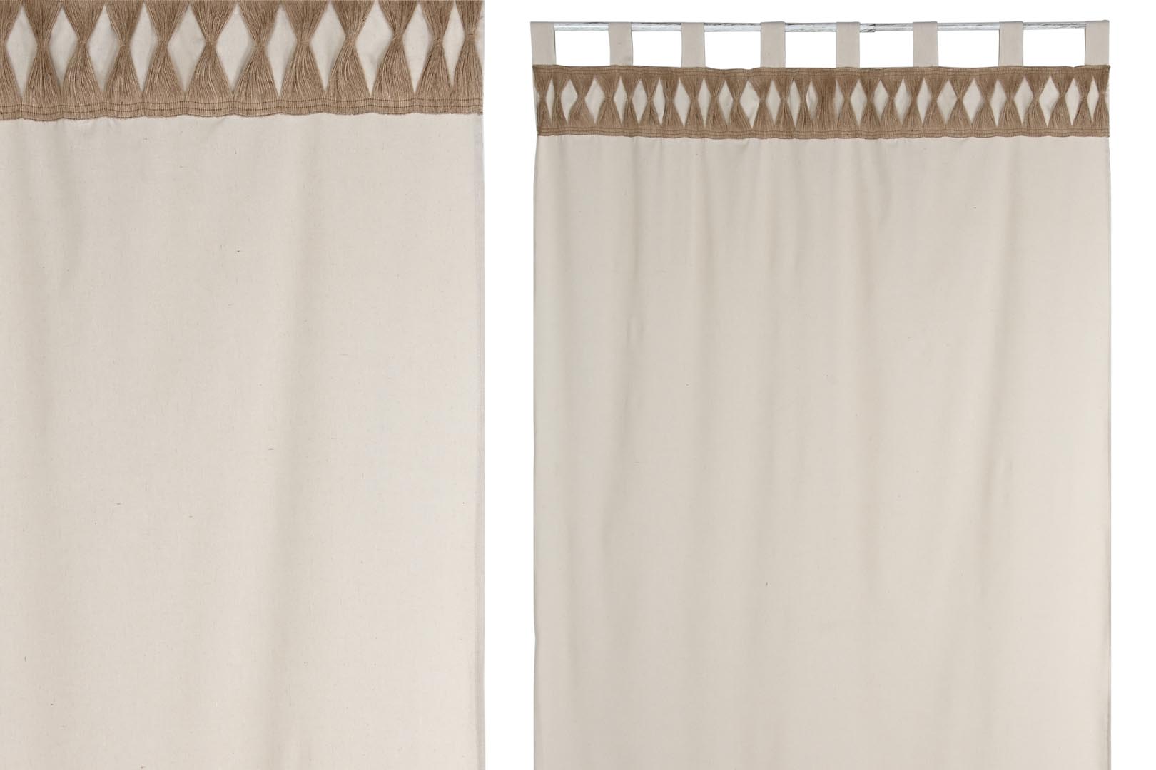 Dekodonia CORTINA ALGODÓN Y TELA