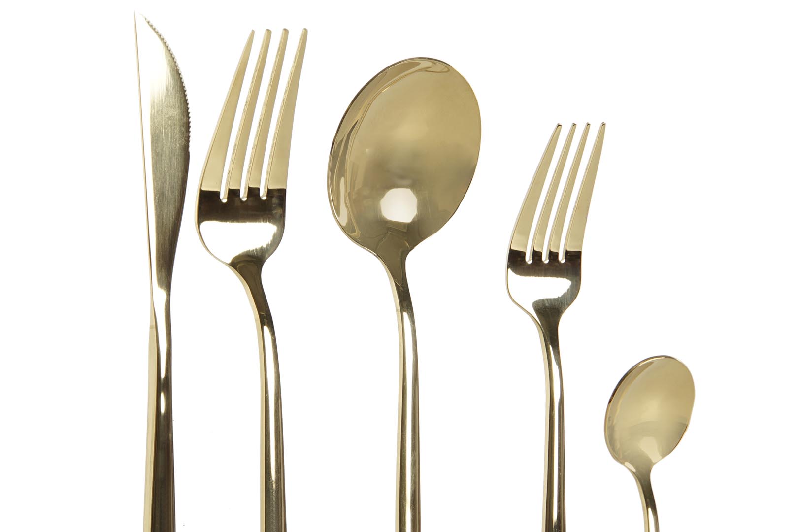 Dekodonia CUBERTERÍA INOX DORADA