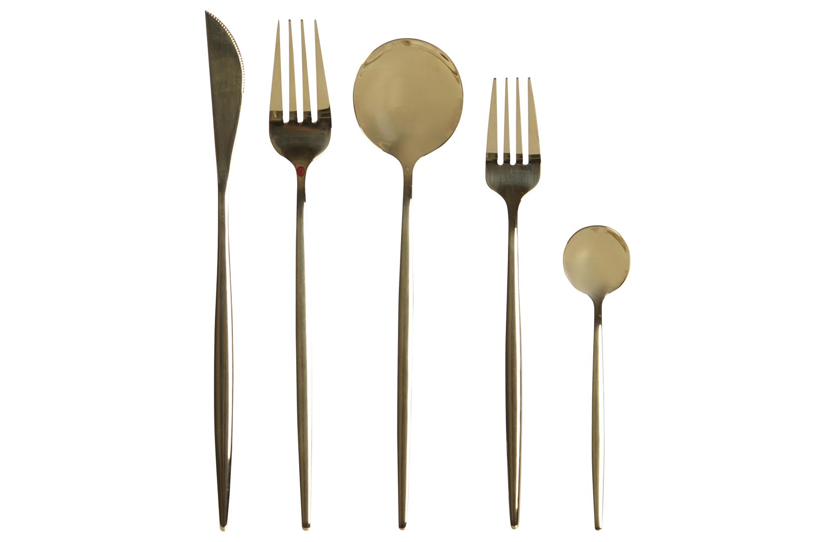 Dekodonia CUBERTERÍA INOX DORADA