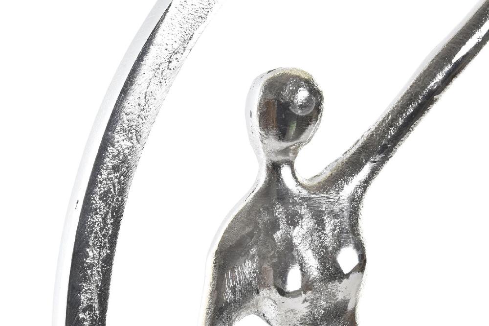 Dekodonia Decoración Aluminio Pareja Plateado