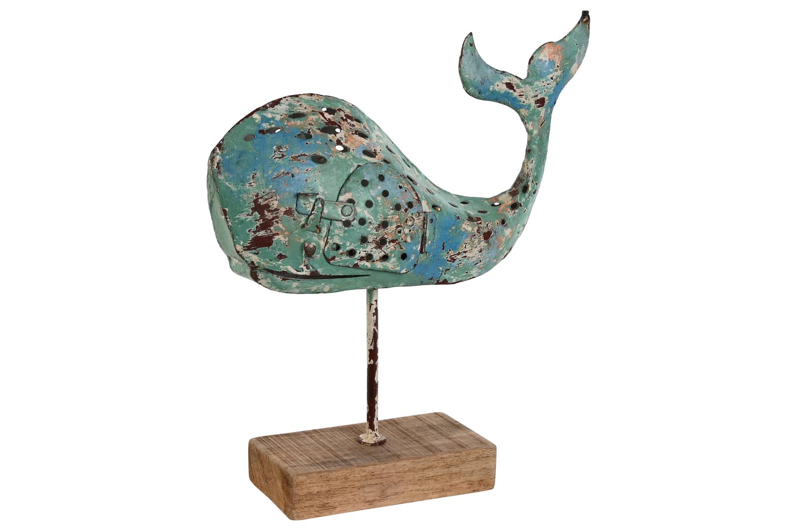 Dekodonia DECORACIÓN BALLENA PINTADA A MANO